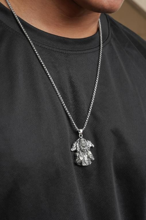 5-Mukhi Hanuman Kada with 5-Munjai Hanumna Pendant with Chain